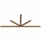 Ekena Millwork Saratoga Timber Gable Bracket, Western Red Cedar, 108"W x 45"H x 1 1/2"D x 3 1/2"F, 10/12 Pitch GBW108X45X0204SAR00SWR - alternate 2